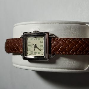 Ecclissi Sterling Leather Watch